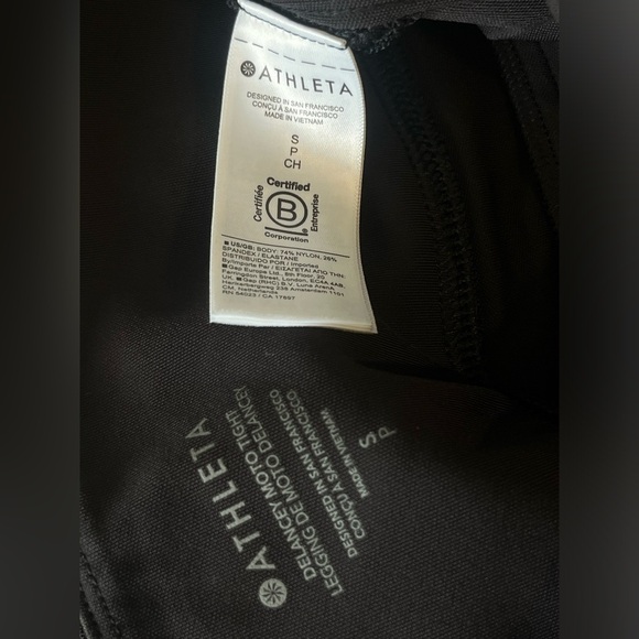 Athleta Delancey moto tights black Small Black - Picture 15 of 15